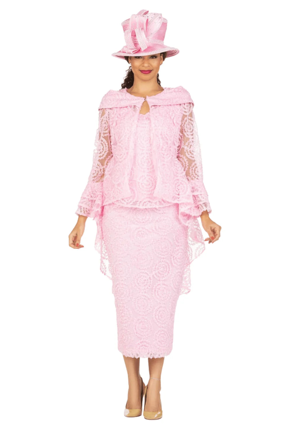 3pc Luxe Lace Skirt Set
