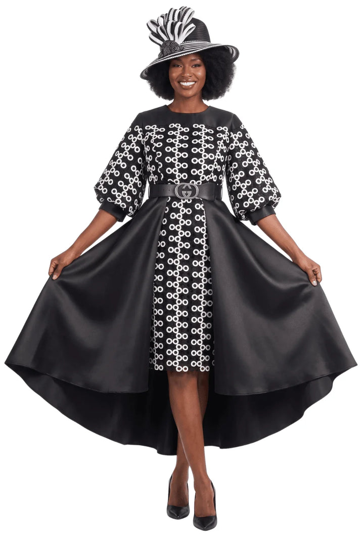 Two-tone Crochet in Circles A-line Drs-Plus