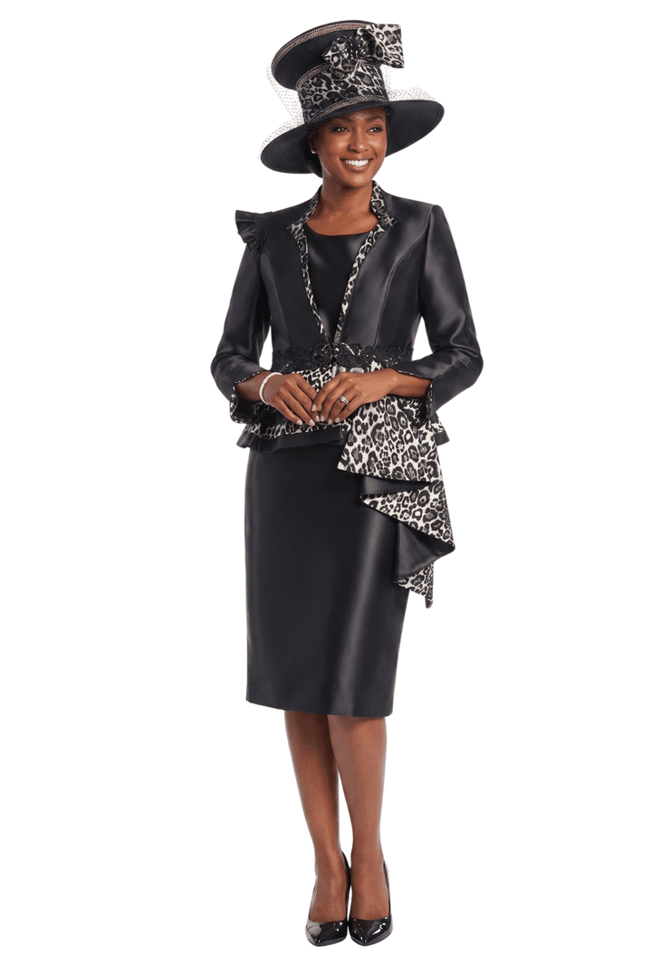 2pc Silky Twl Uneven Jkt Skt Suit w/ Lc&Lpd Brcd - Especially Yours