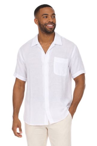 Men's Beach Casual Short Sleeve Button Down Shirt - Especially Yours