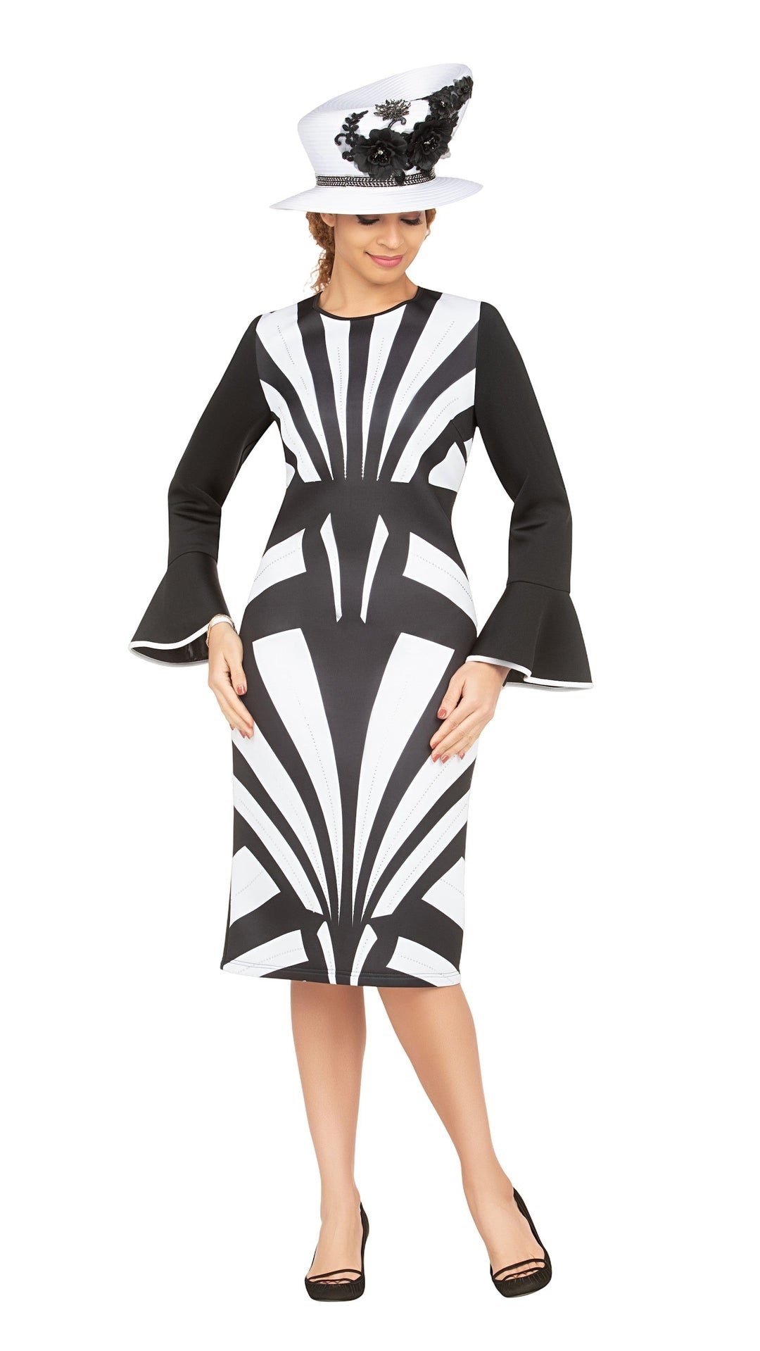 Bell Slv Blk/Wht Color Contrast Scuba Drs