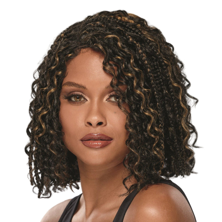 Ebonee Hand - tied monofilament lace part Hand - braided Extended neck wig by Especially YoursÂ® - Especially Yours