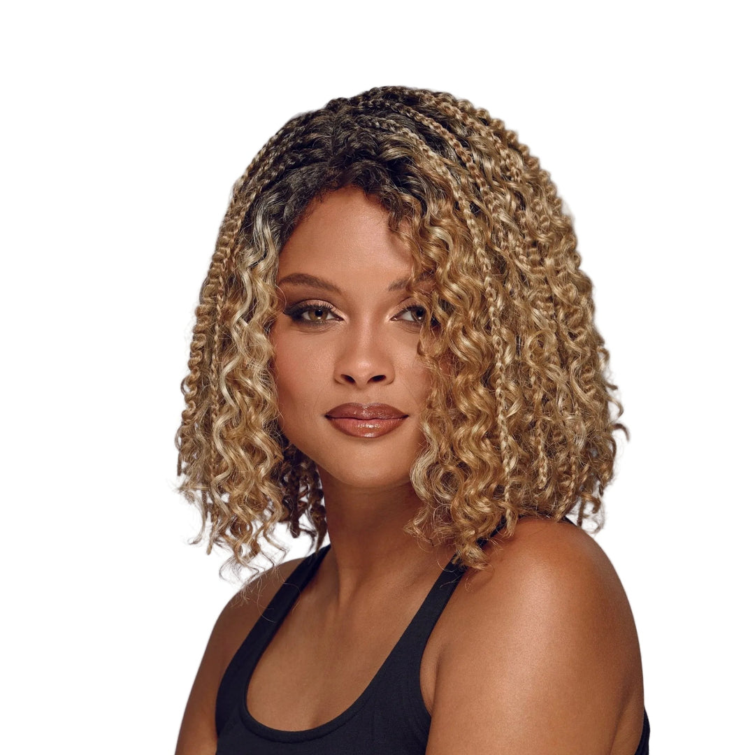 Ebonee Hand - tied monofilament lace part Hand - braided Extended neck wig by Especially YoursÂ® - Especially Yours