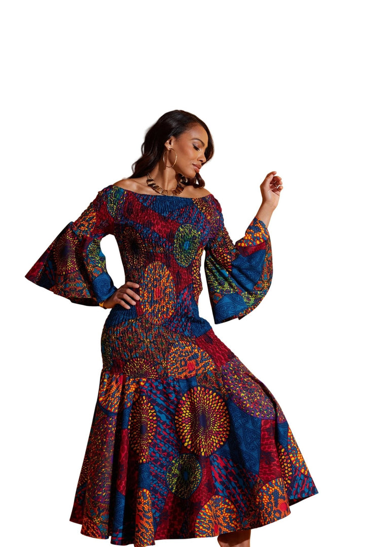 african print ankara church dress