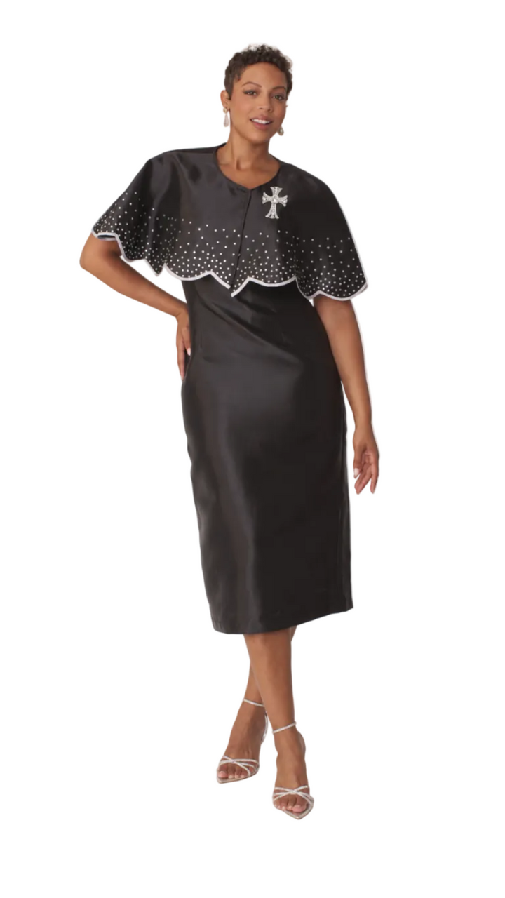 3-Piece Church Robe with Detachable Cape – 4866