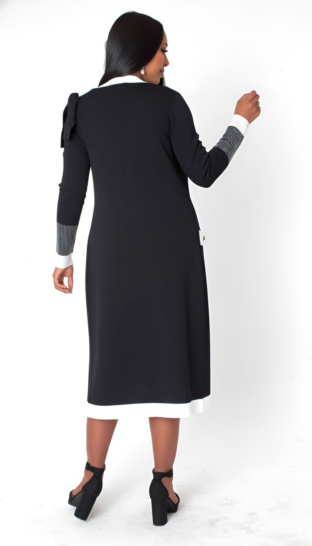 Camille Trim Knit Jacket Dress – Plus Size 5312W - Especially Yours