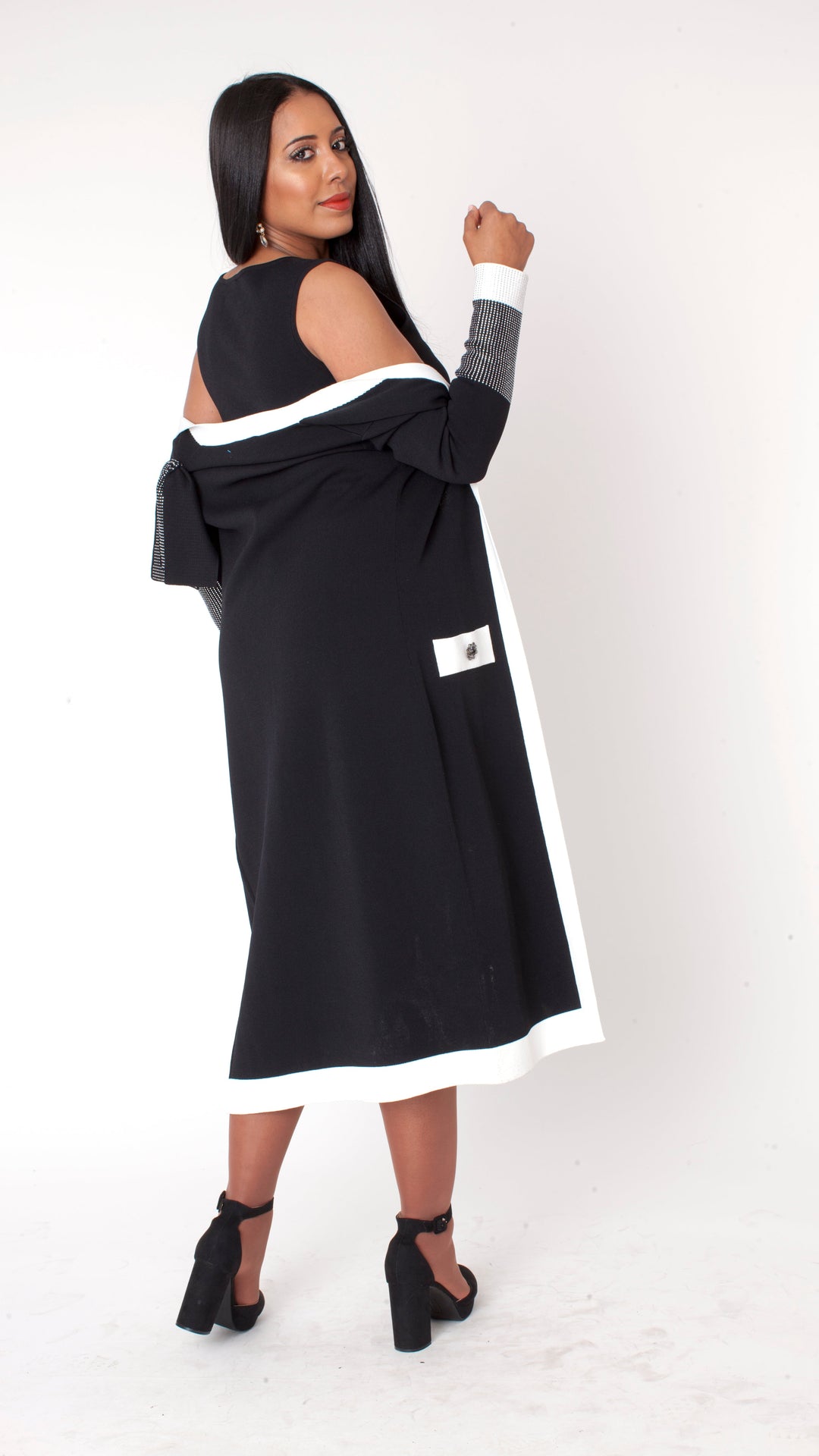 Camille Trim Knit Jacket Dress - 5312