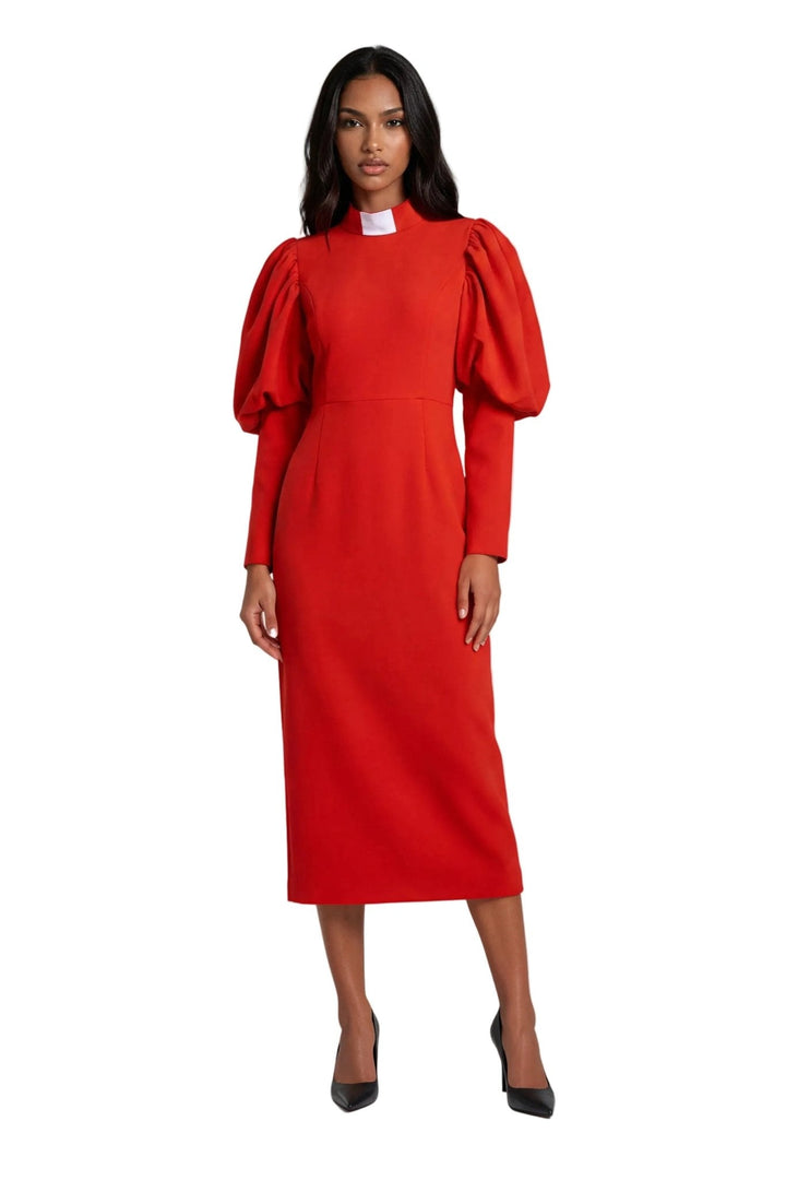 Clergy Dress with Puff Sleeves - 4813 - Especially Yours
