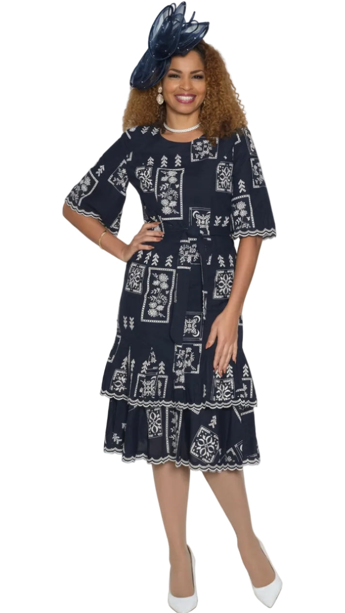 Eyelet Dress w/ Kimono Sleeve 4991