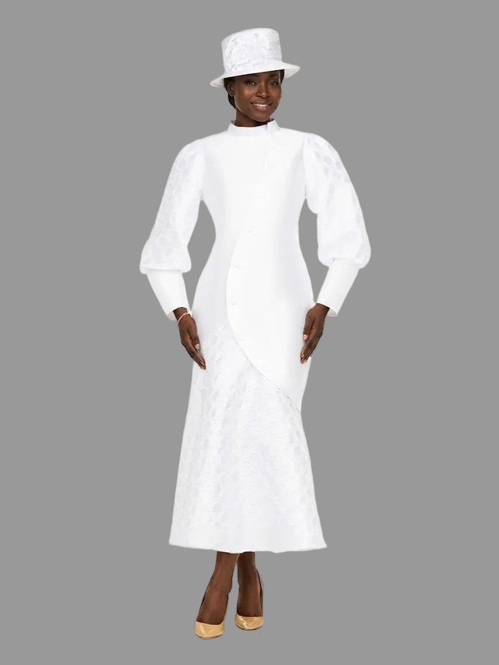 Silky Twill Bubble Sleeve Asymmetric Dress - Especially Yours