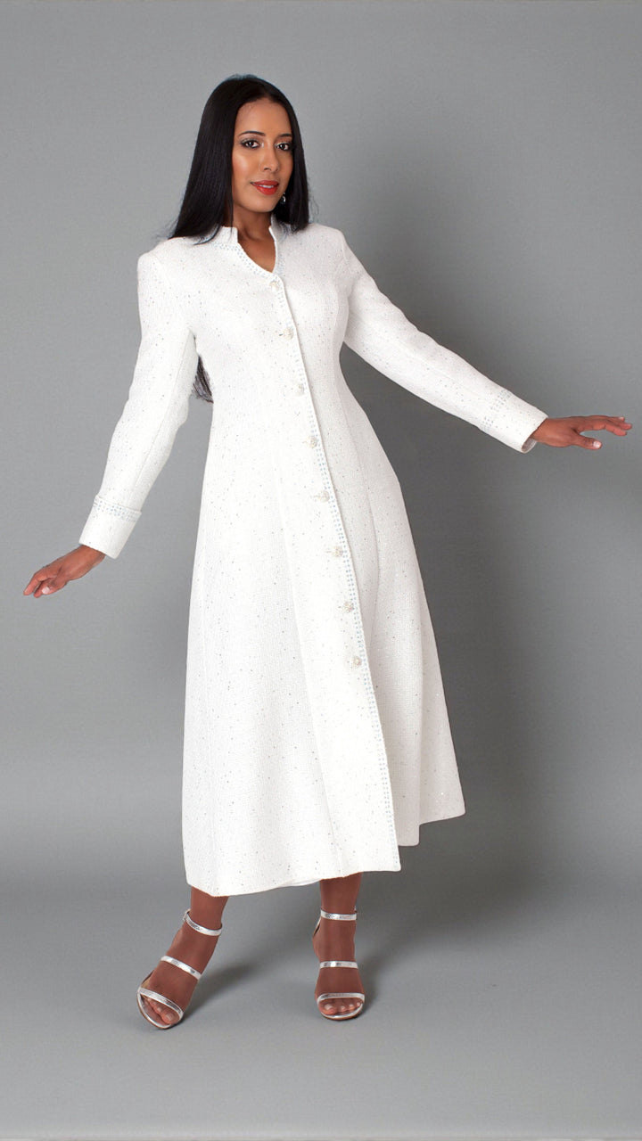 Elegant Charm Tweed Church Robe - 41032