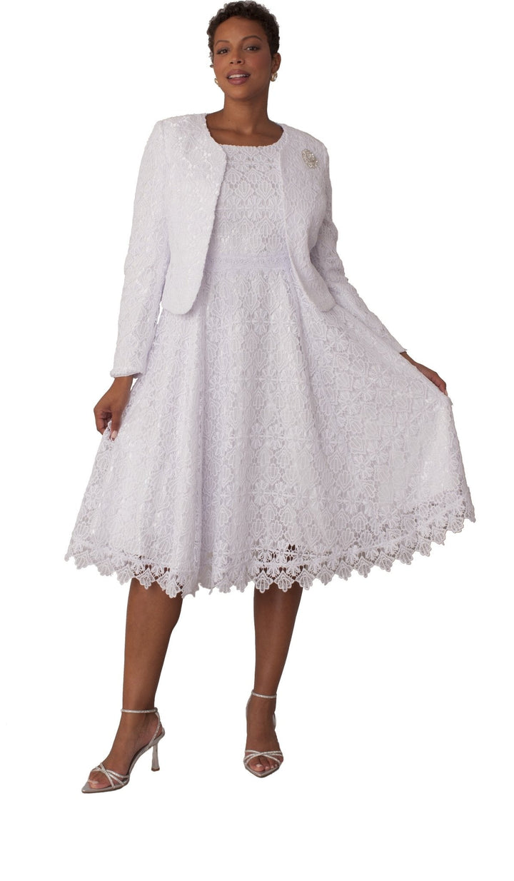 Elegant Two - Piece Lace Dress & Jacket Set - 4856 - Especially Yours