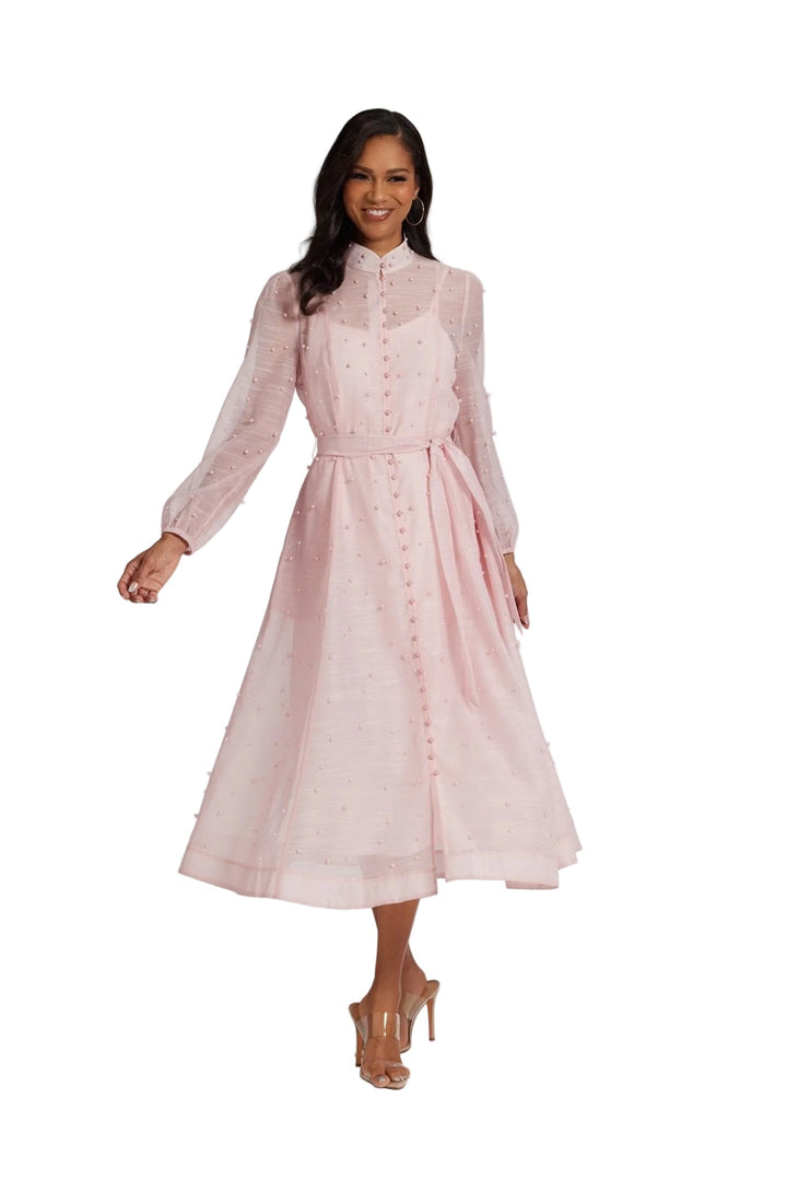 elegant women’s dress pearl accent