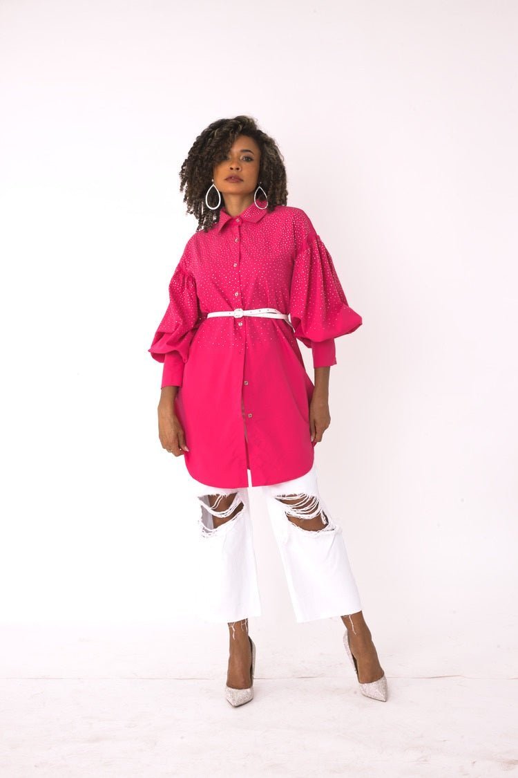 Embellished Long Sleeve Shirt - 82214 - Especially Yours