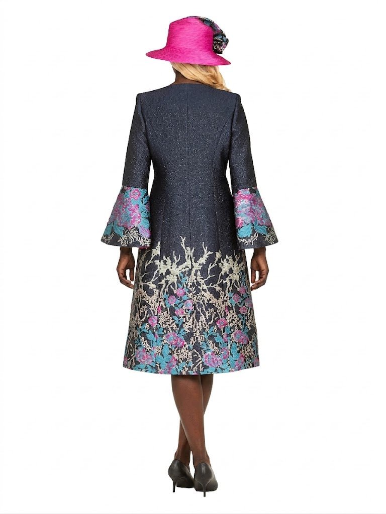 Luxe Brocade Coat&Silky Twill Dress Ensemble - Especially Yours