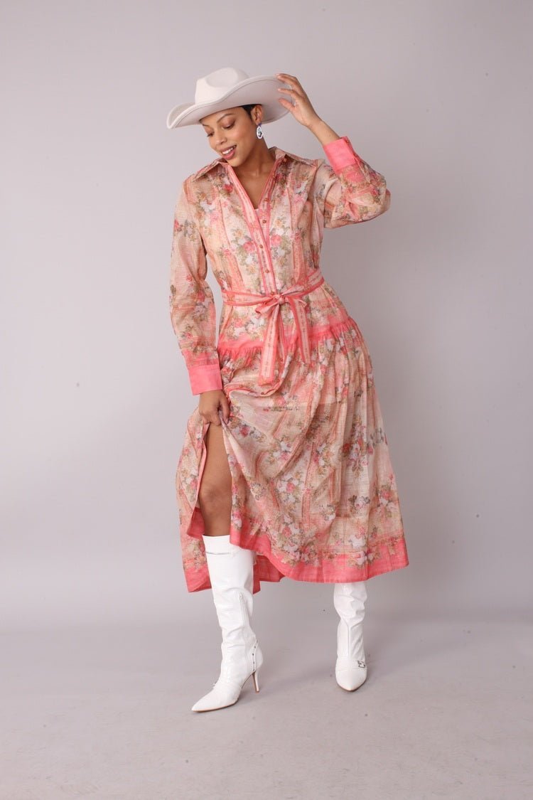 Floral Print Shirt Dress - 82507 - Especially Yours