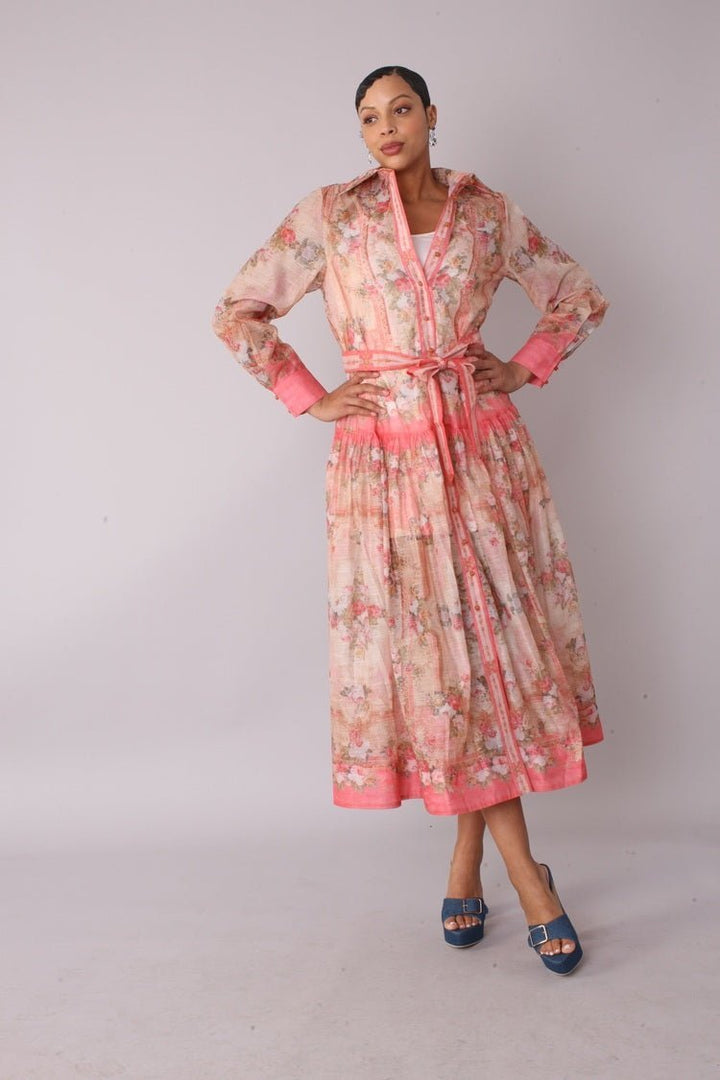 Floral Print Shirt Dress - 82507 - Especially Yours