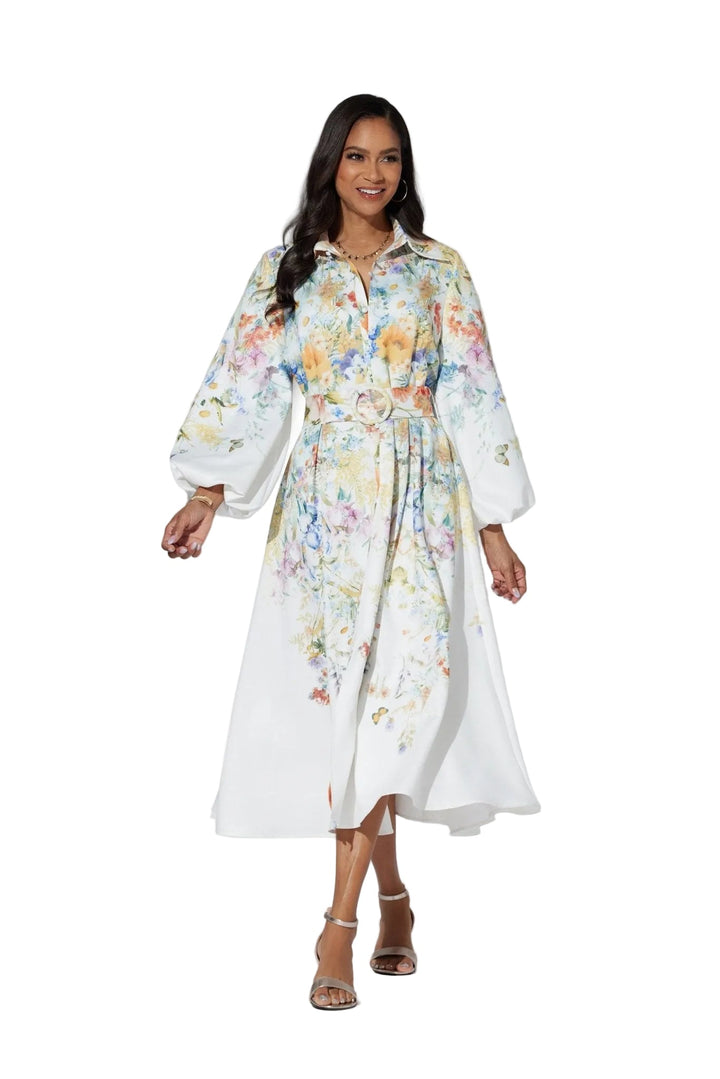 floral shirtdress women modest