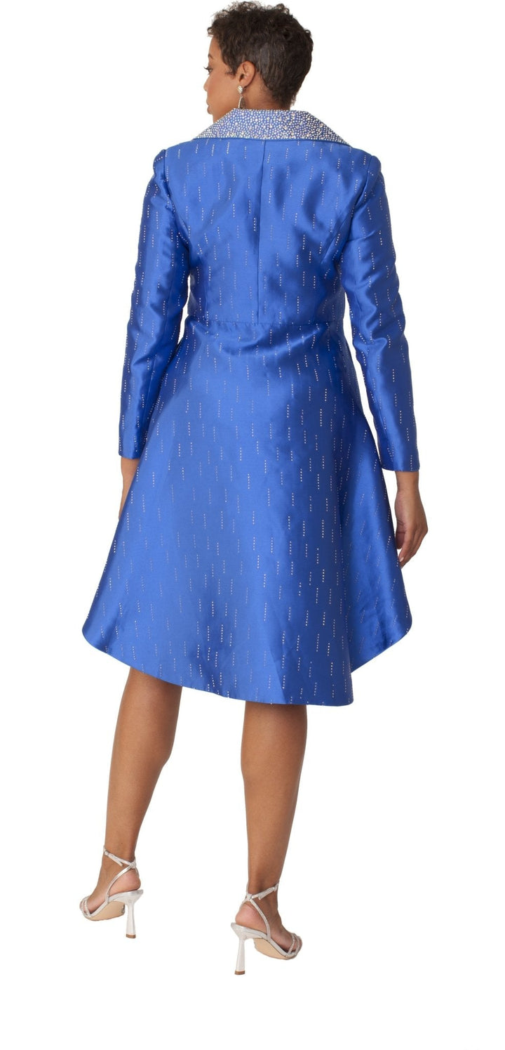 High - Low Church Suit with Embellished Collar - 4860 - Especially Yours