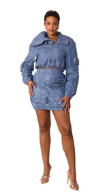 DENIM / SILVER