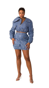 DENIM / SILVER