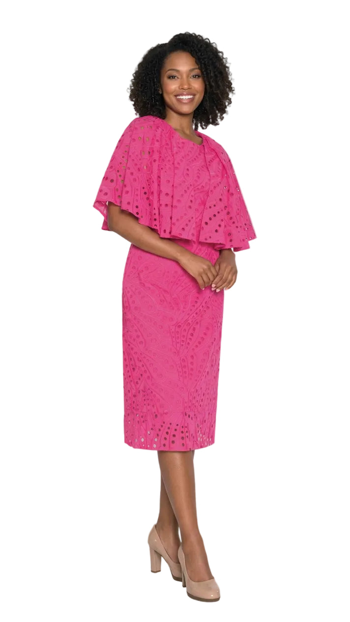 Fine Eyelet Dress w/ Angel Sleeves 4993