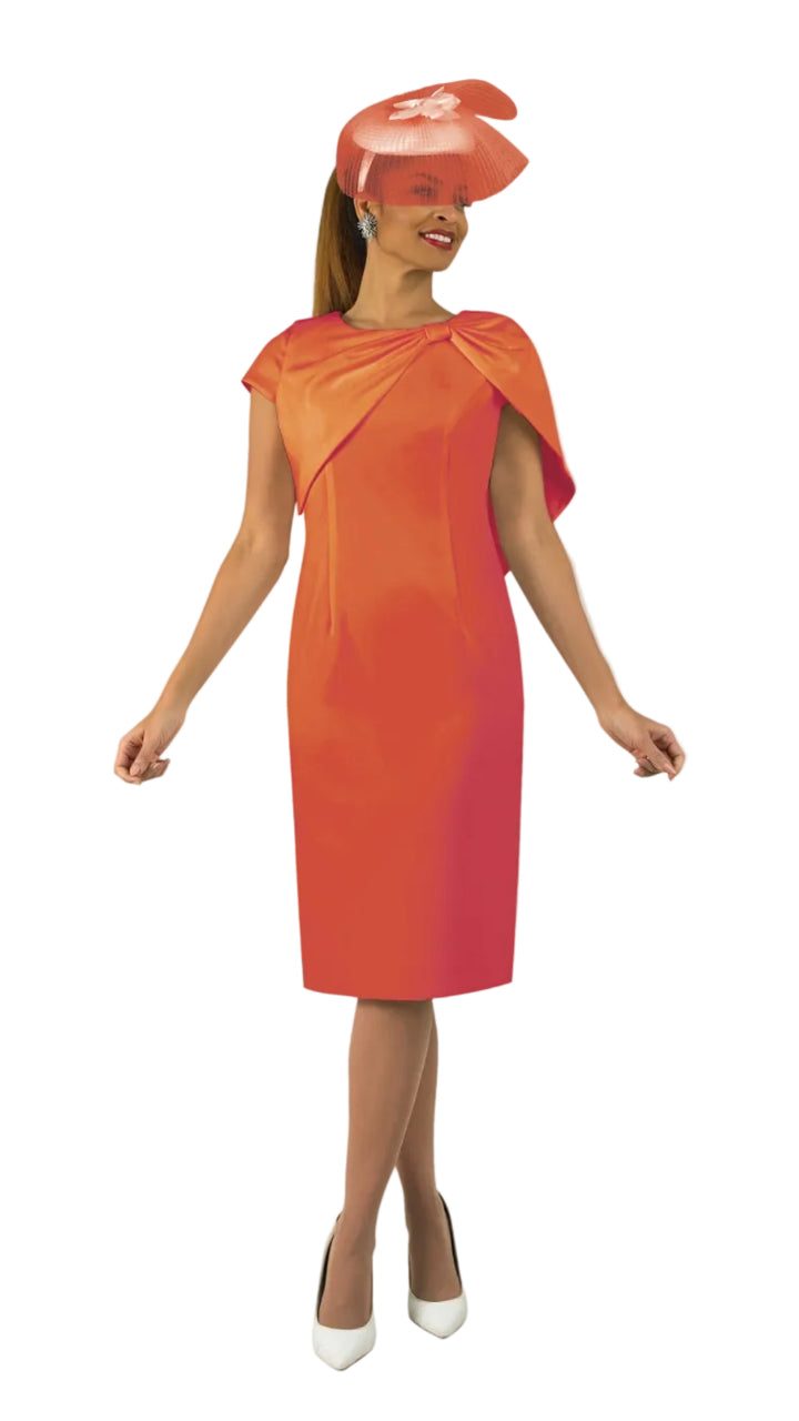 French Crepe Dress w/ Dramatic Wrap 5005