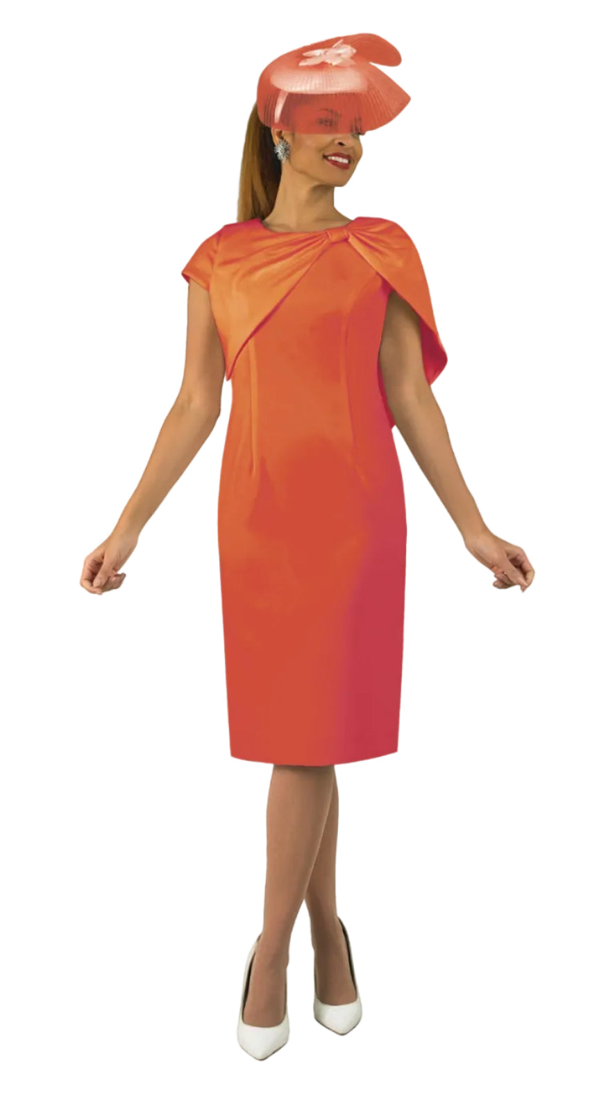 French Crepe Dress w/ Dramatic Wrap 5005