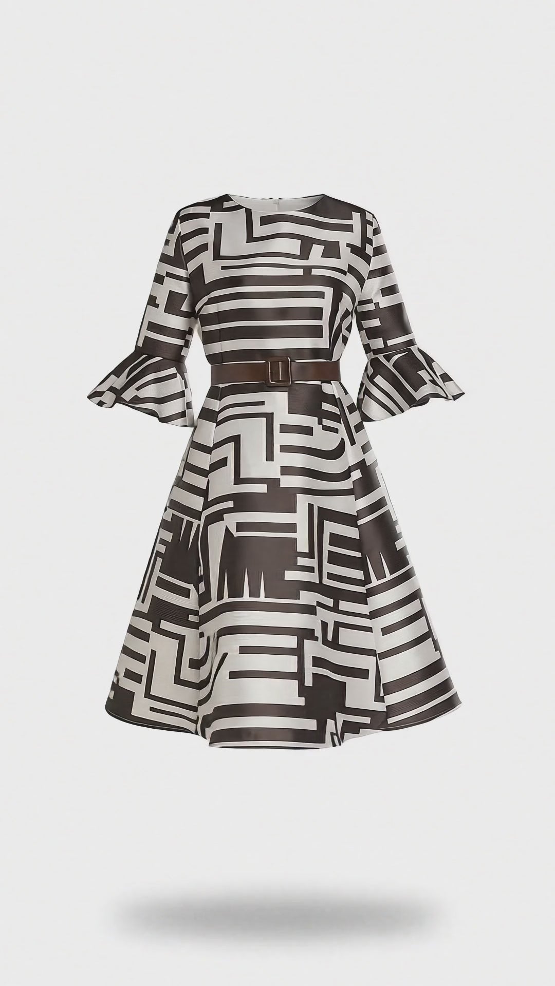 Lines of the Times Dress by EY Boutique
