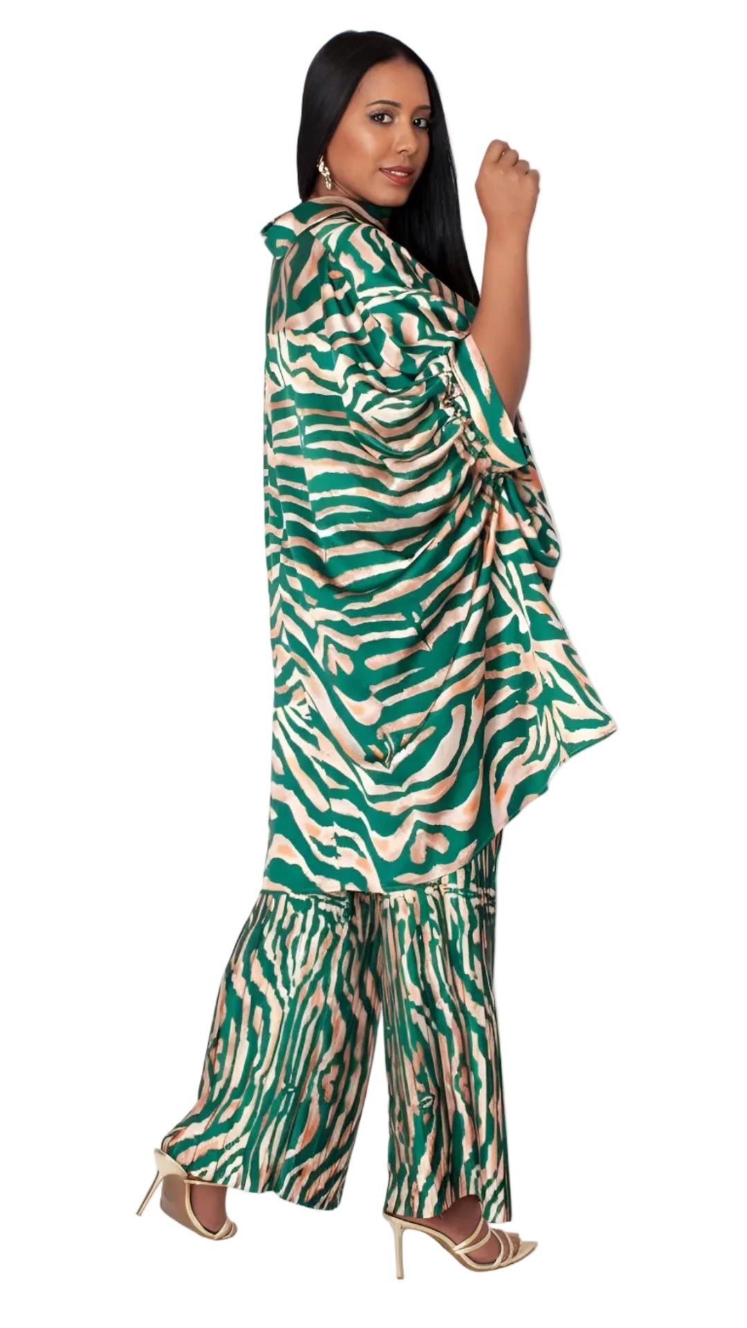 Printed Lounge Pant Set - 82797