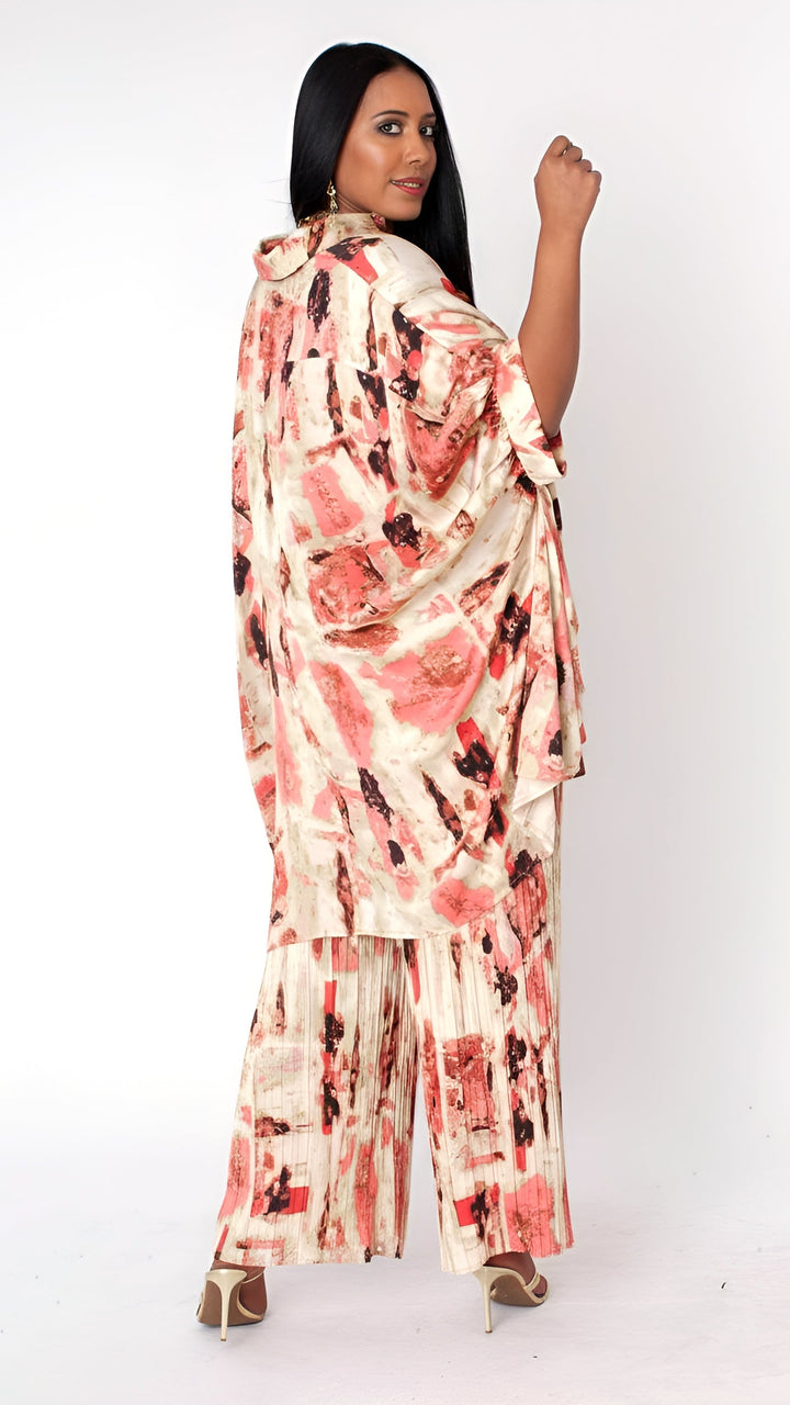 Printed Lounge Pant Set - 82797