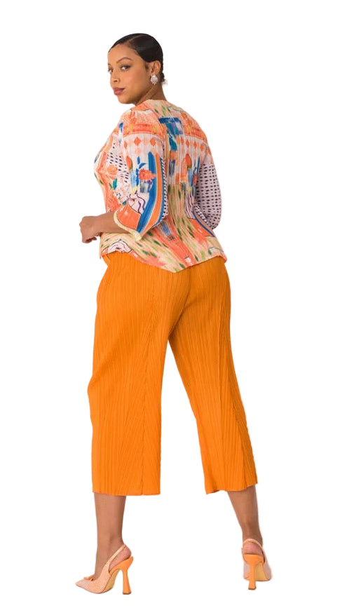 Printed Top and Palazzo Pants Set- 82763