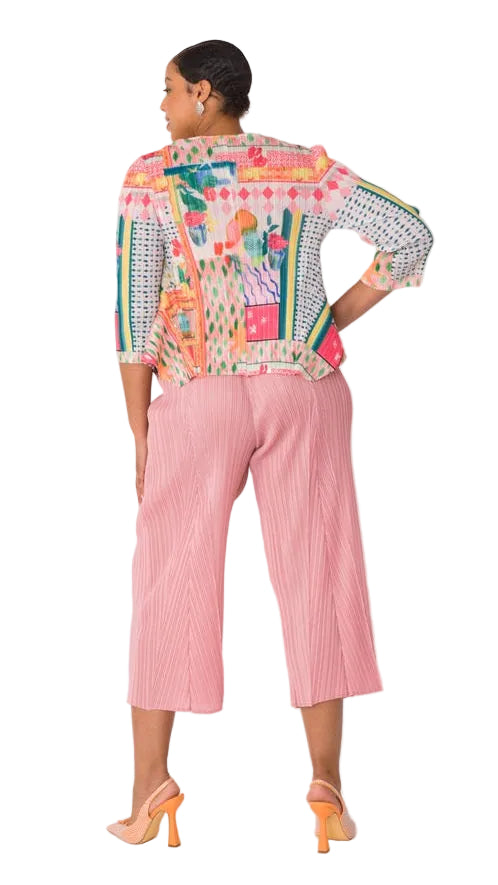 Printed Top and Palazzo Pants Set- 82763