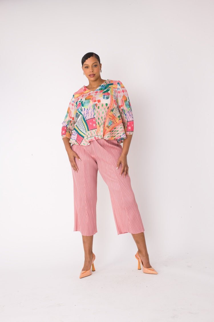 Printed Top and Palazzo Pants Set - 82763 - Especially Yours