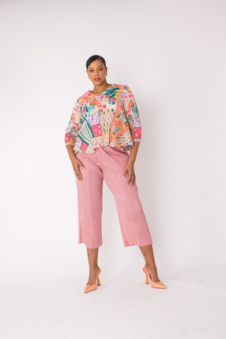 Printed Top and Palazzo Pants Set - 82763 - Especially Yours