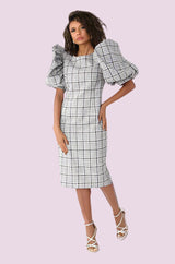 WHITE PLAID
