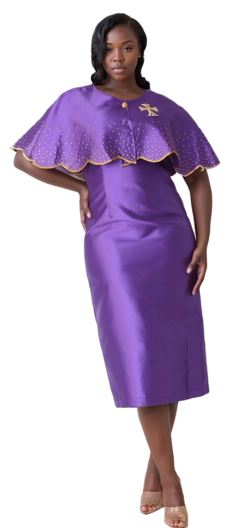 3 - Piece Church Robe with Detachable Cape – 4866 - Especially Yours