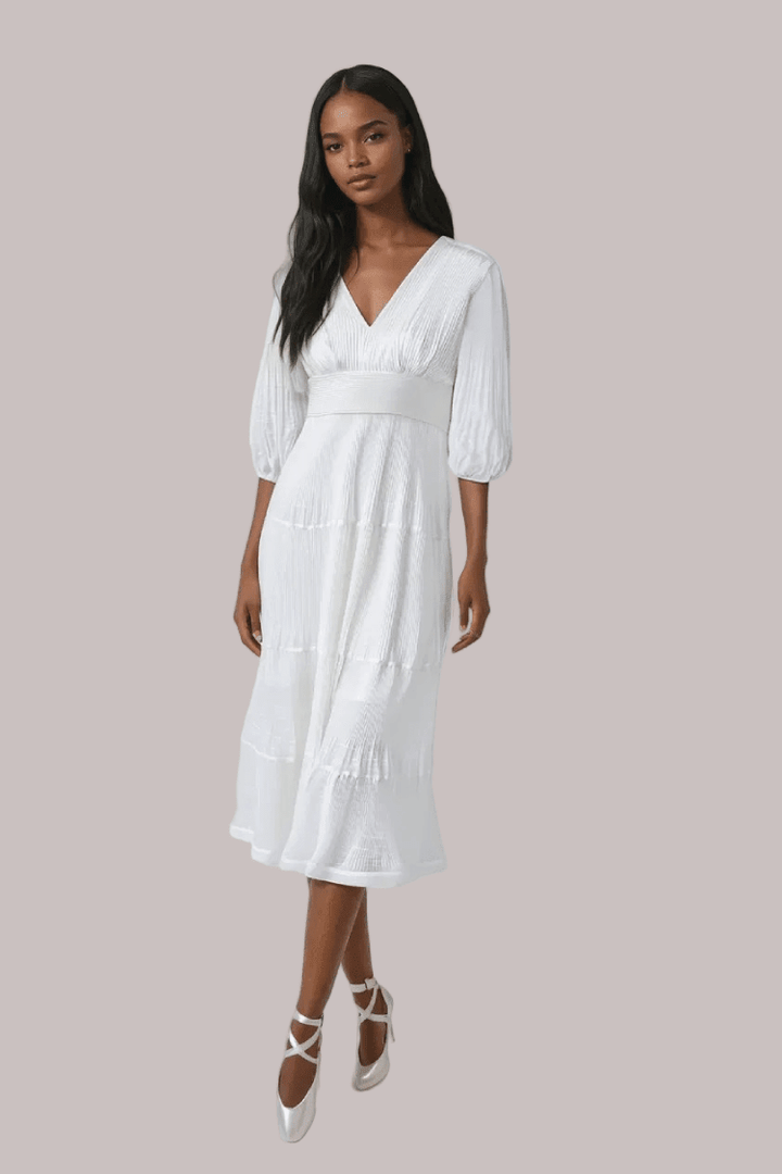Romantic Tiered Maxi Dress with Balloon Sleeves - 82762 - Especially Yours