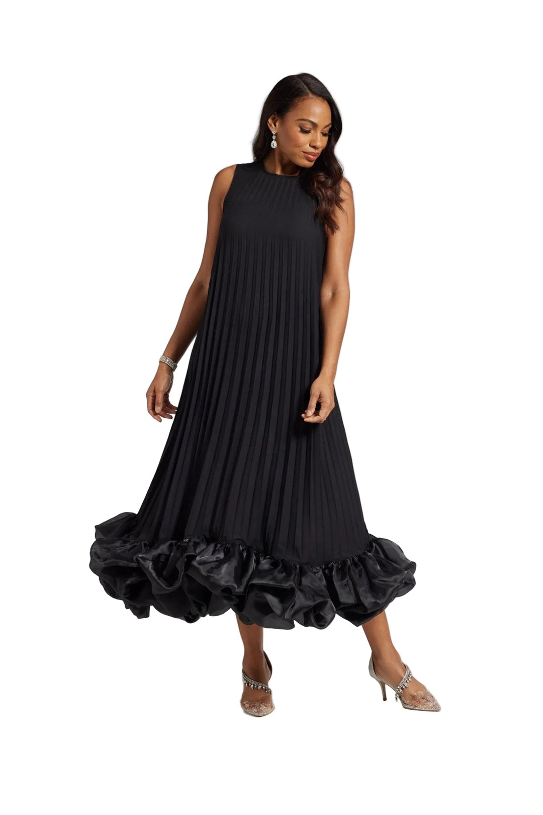 ruffle maxi dress for church events