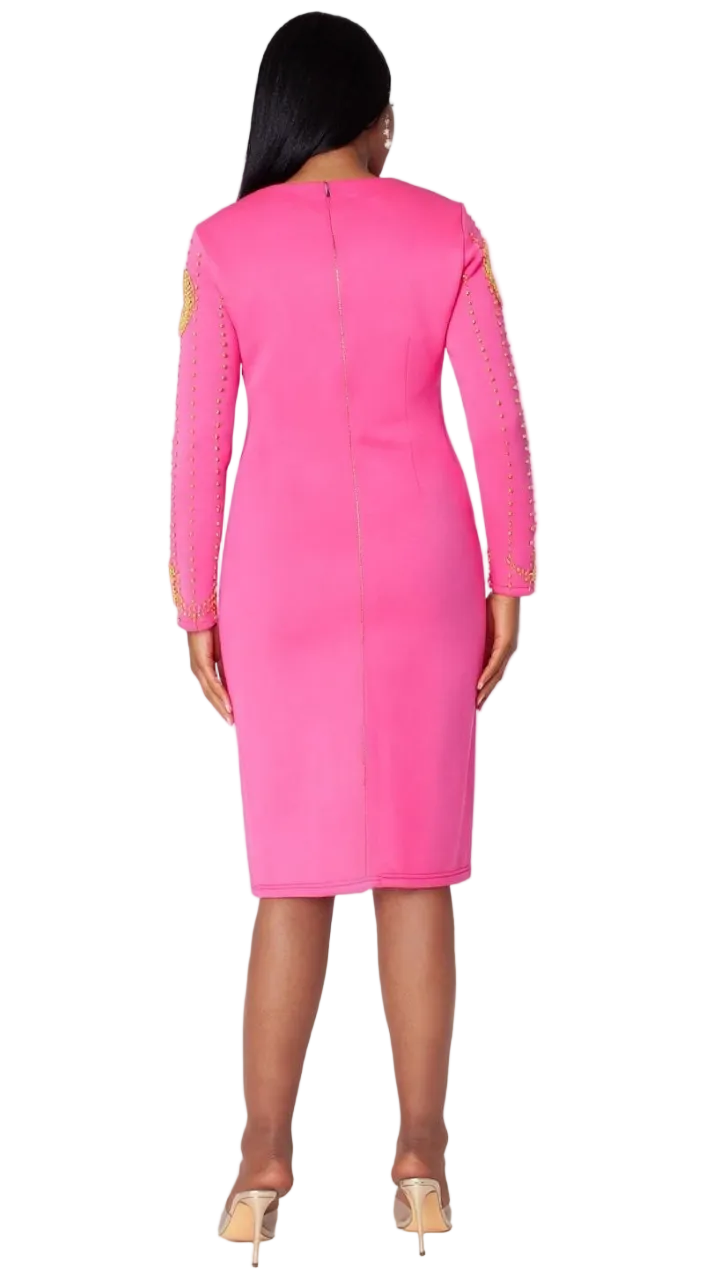 Stud Embellished Dress -4896