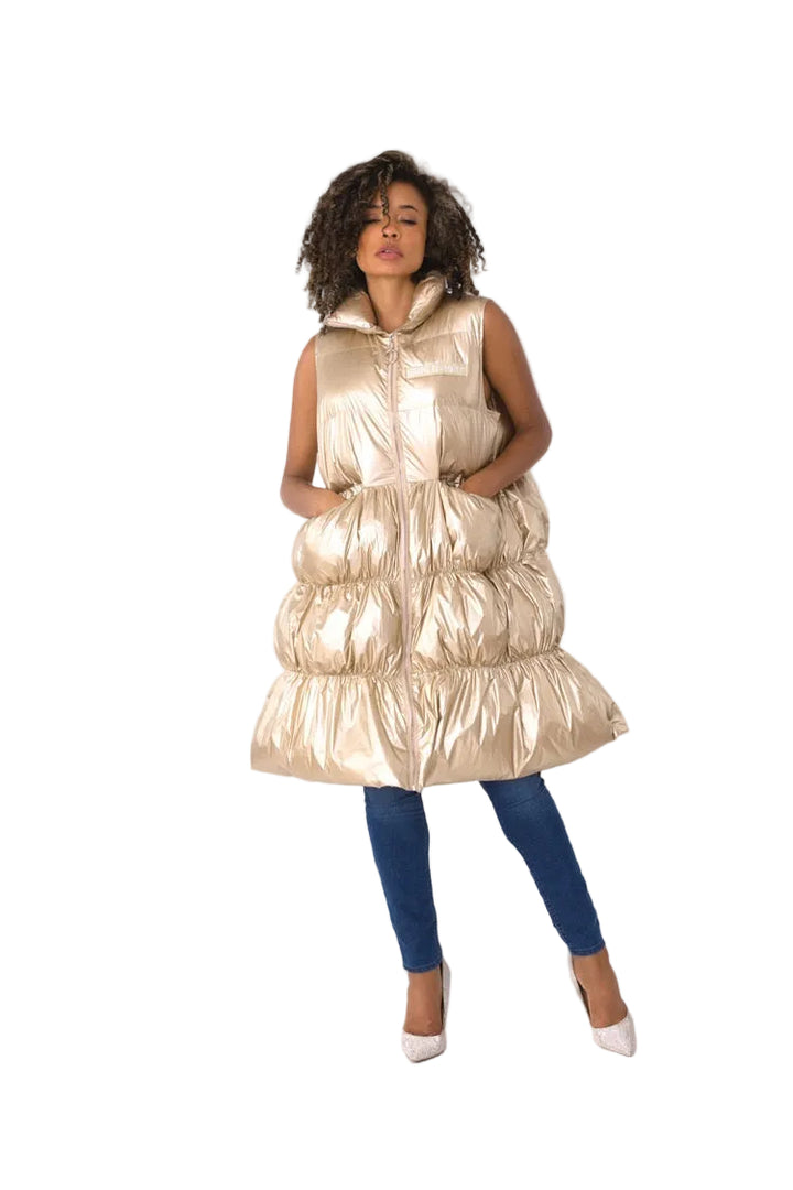 Tiered Puffer Vest - 81585