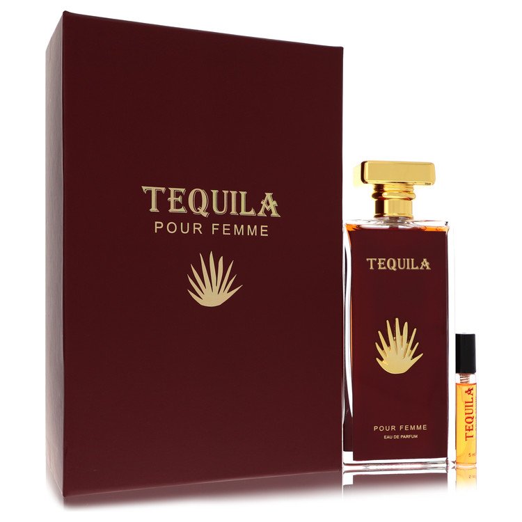 Tequila Pour Femme Red Eau De Parfum Spray + Free .17 oz Mini EDP Spray By Tequila Perfumes - Especially Yours