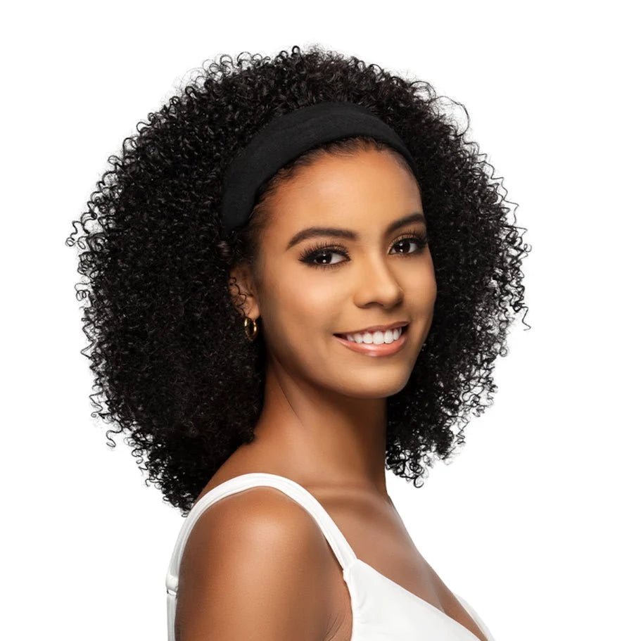 14” JERRY CURL HALF WIG W/ DRAWSTRING & HEAD BAND - Vivica A. Fox - Especially Yours