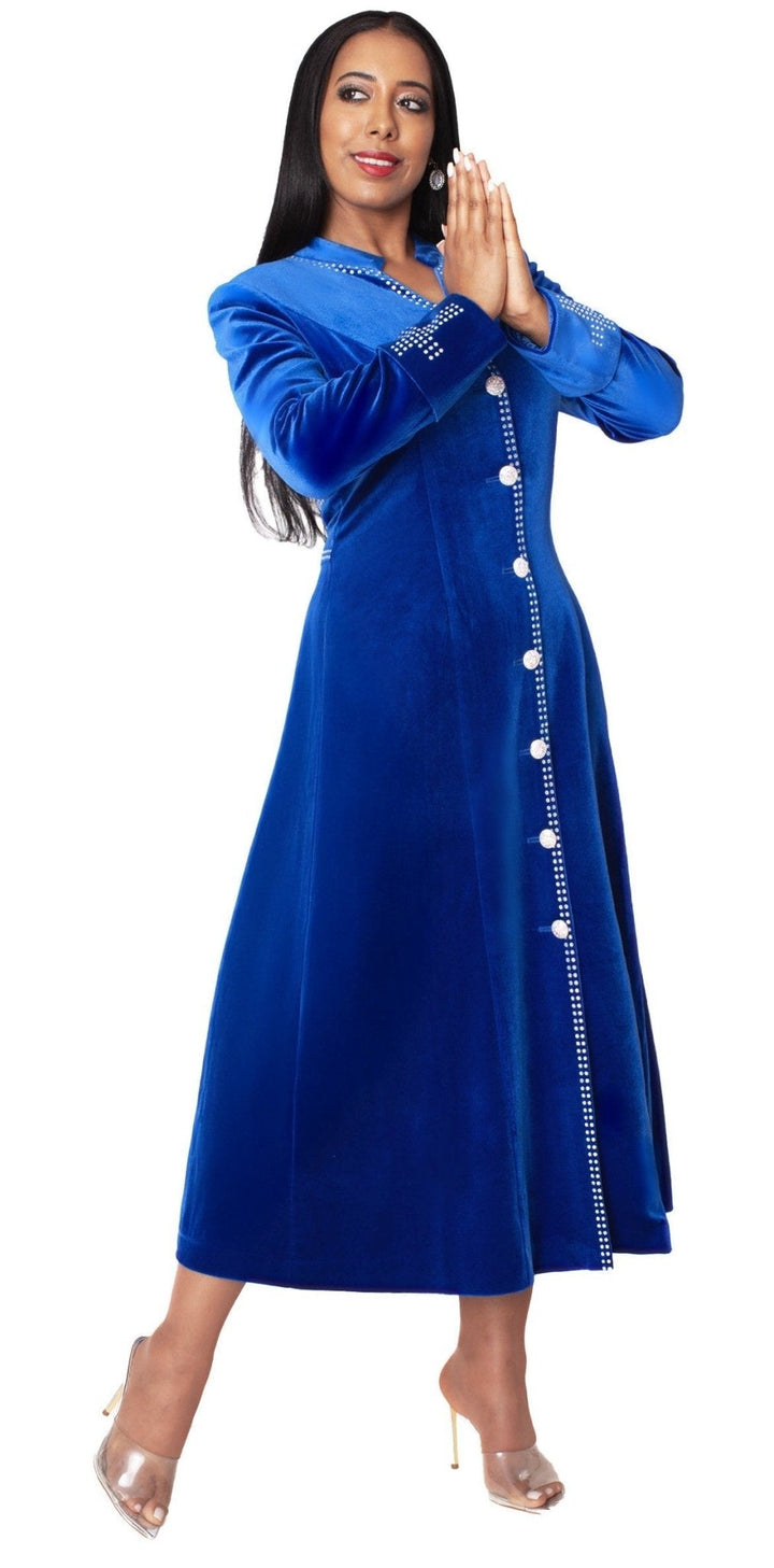 Velvet Church Robe with Crystal Trim - 41031 - Especially Yours