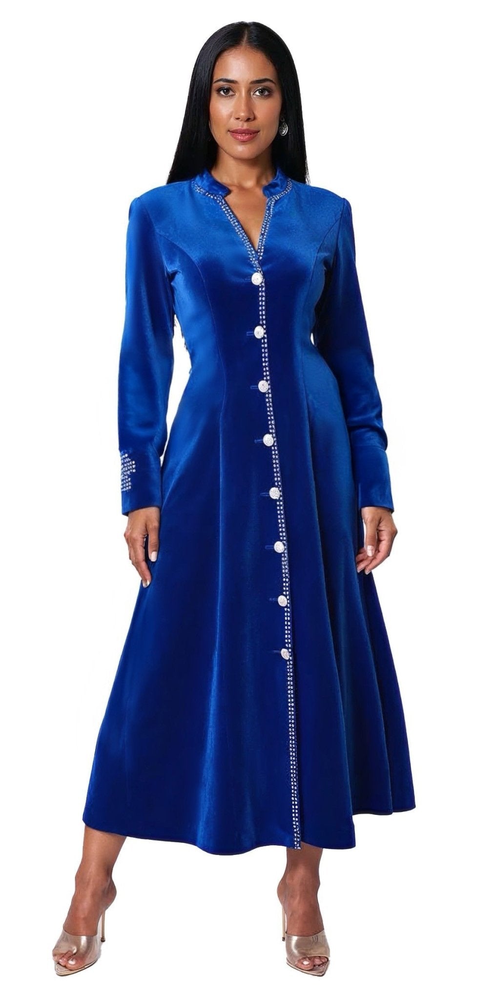 Velvet Church Robe with Crystal Trim - 41031 - Especially Yours