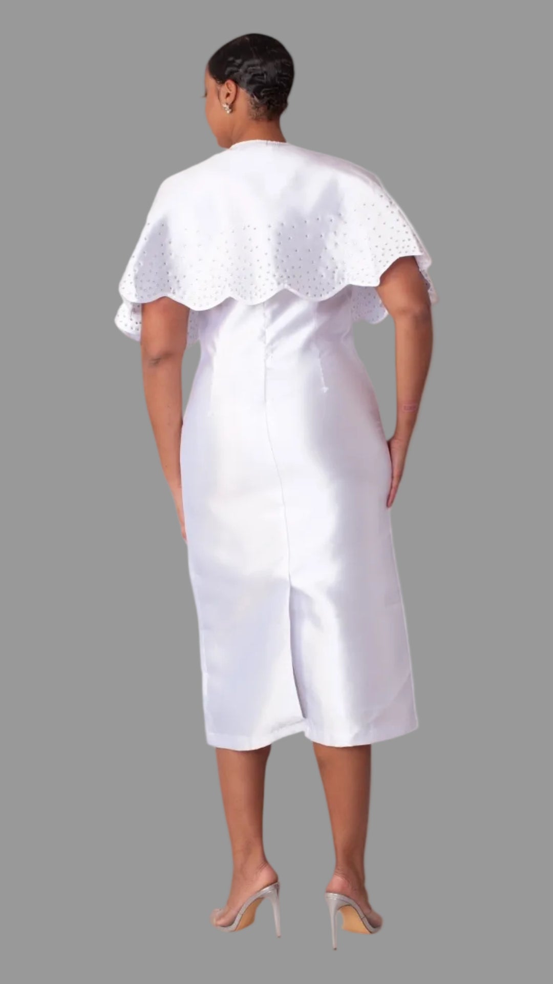 3-Piece Church Robe with Detachable Cape – 4866
