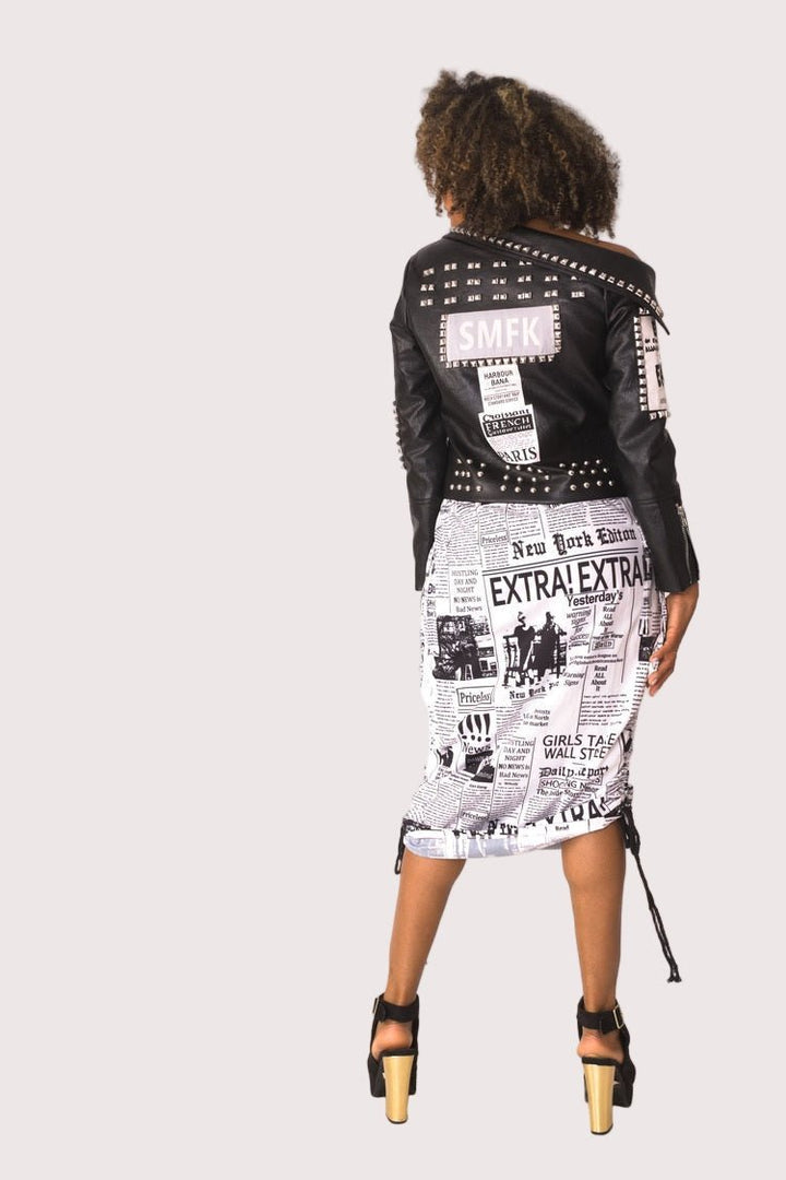 Woven Print Midi Skirt - 81927 - Especially Yours